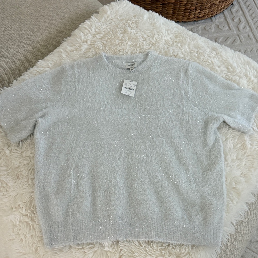 NEW J CREW SHIMMER SUPER SOFT SWEATER